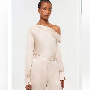 Simkhai Signature Alice Top, size: Medium, color: champagne.
